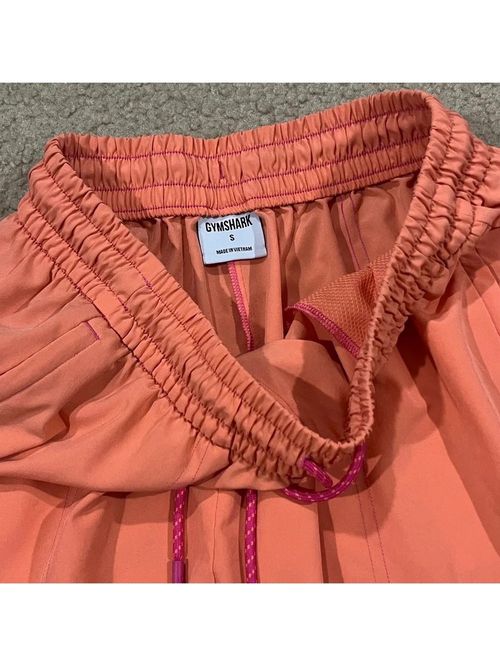 Gymshark Womens High Waisted Sport Woven Shorts Pink Size Small